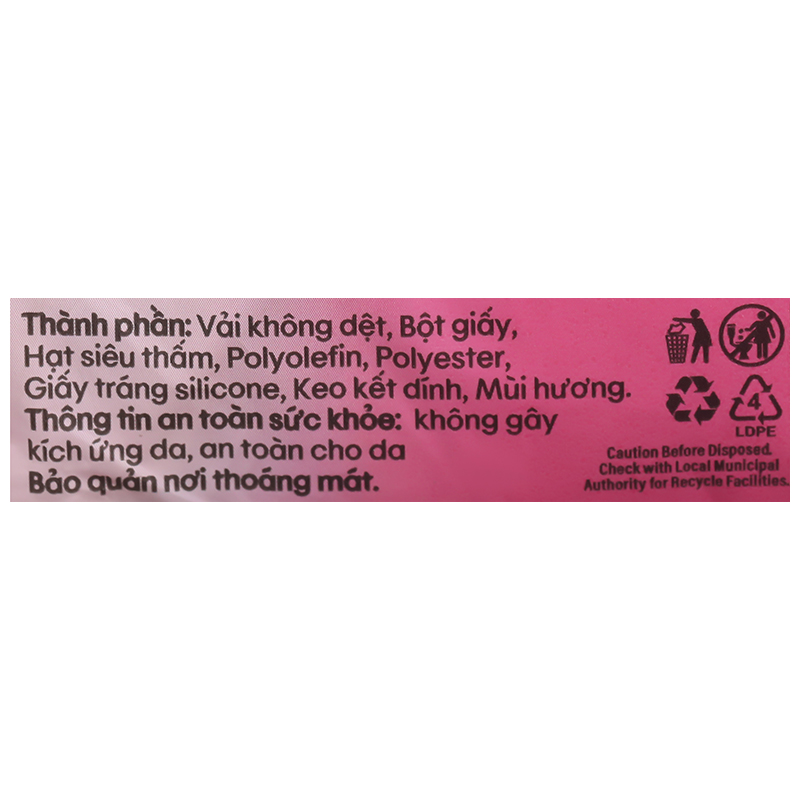 Băng vệ sinh Kotex Gardenia Deo+ siêu mỏng, có cánh gói 20 miếng - 9